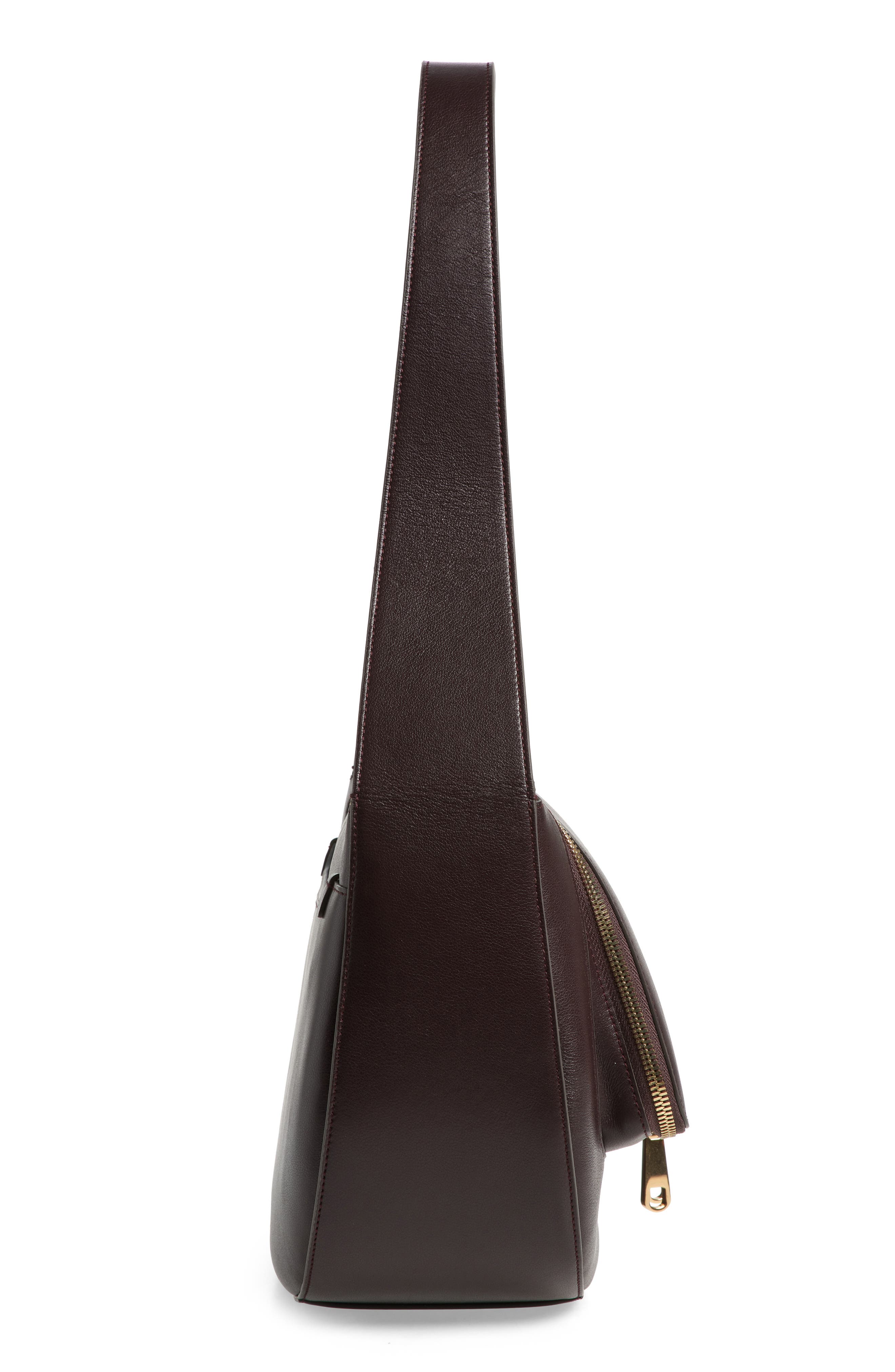 Anya Hindmarch Vere Leather Shoulder Bag, Alternate, color, Grape