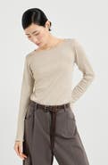 Brunello Cucinelli Cashmere and silk Sparkling sweater