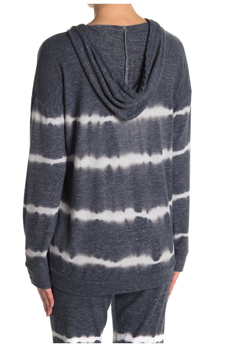 THEO AND SPENCE V-Neck Tie Dye Hoodie, Alternate, color, 