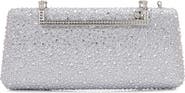 BERNESS Rhinestone Elongated Snap Clutch