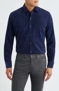 Peter Millar Cotton & Cashmere Corduroy Button-Up Shirt