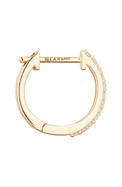 LANA LANA MINI DIAMOND HUGGIE HOOP EARRINGS