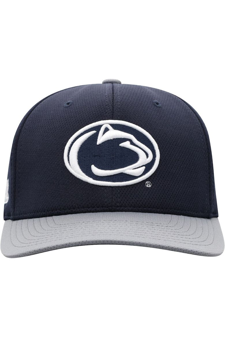 Men's Top of the World Navy/Gray Penn State Nittany Lions Two-Tone Reflex Hybrid Tech Flex Hat, Alternate, color, Navy