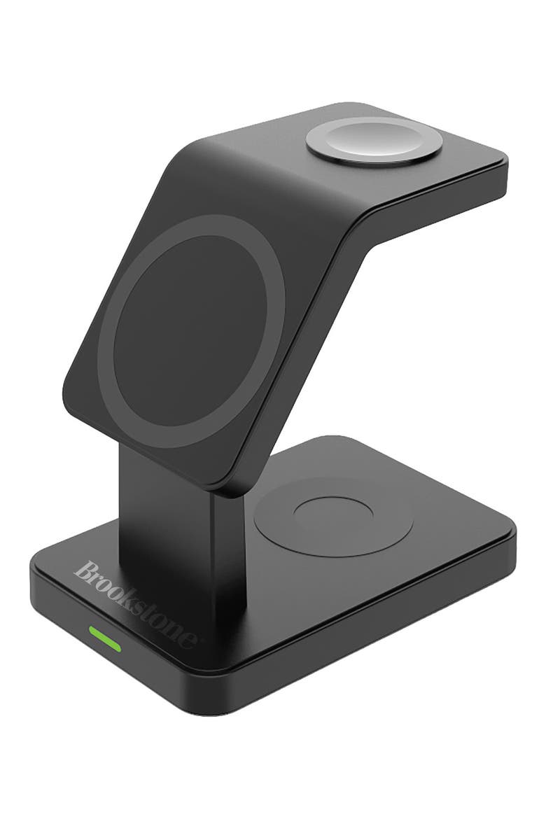 3-in-1 MagSafe Wireless Charging Stand, Main, color, BLACK