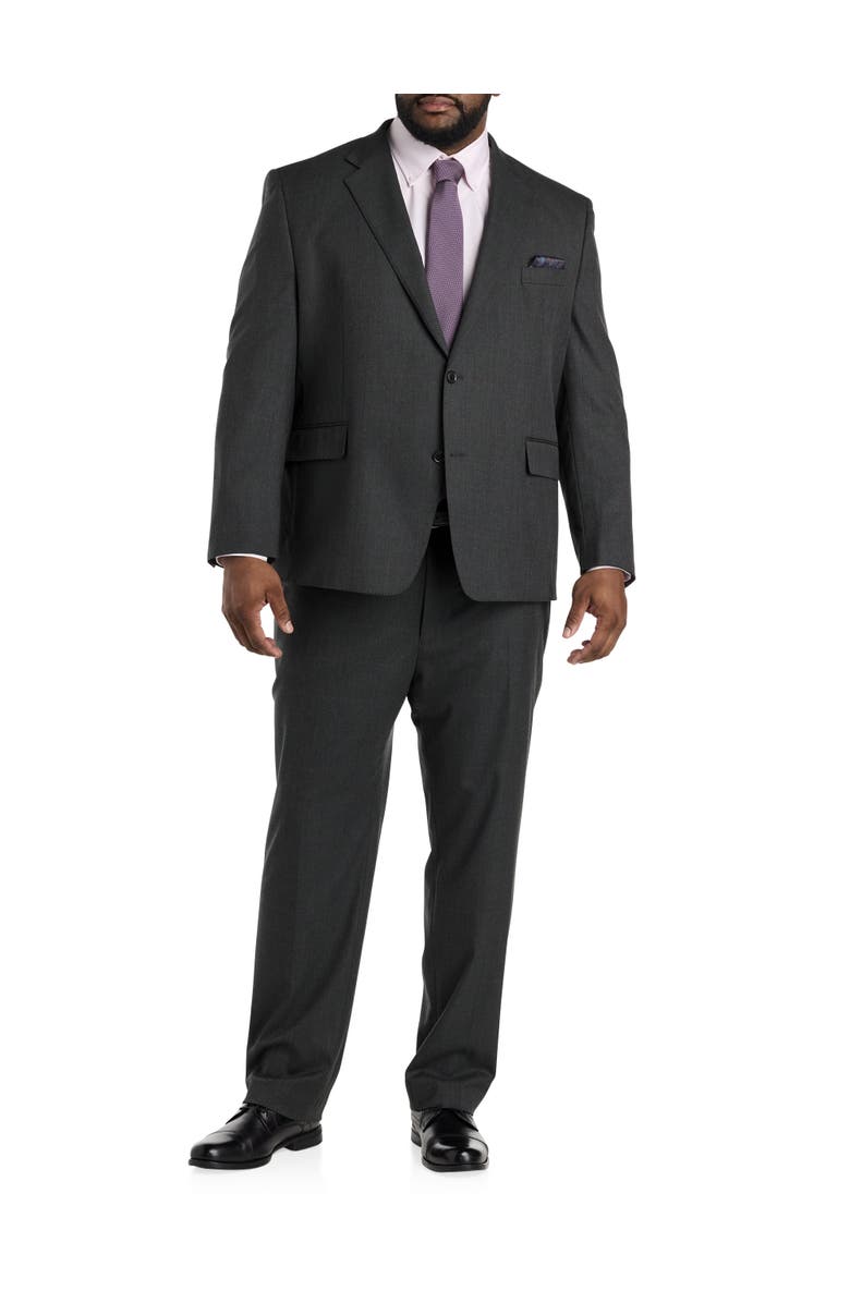 Tallia Windowpane Suit Jacket, Alternate, color, Charcoal