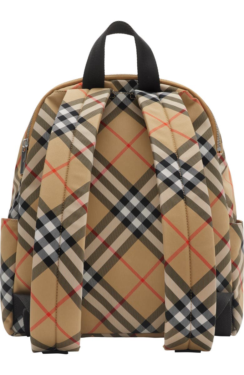 Burberry Small Check Backpack, Alternate, color, Sand