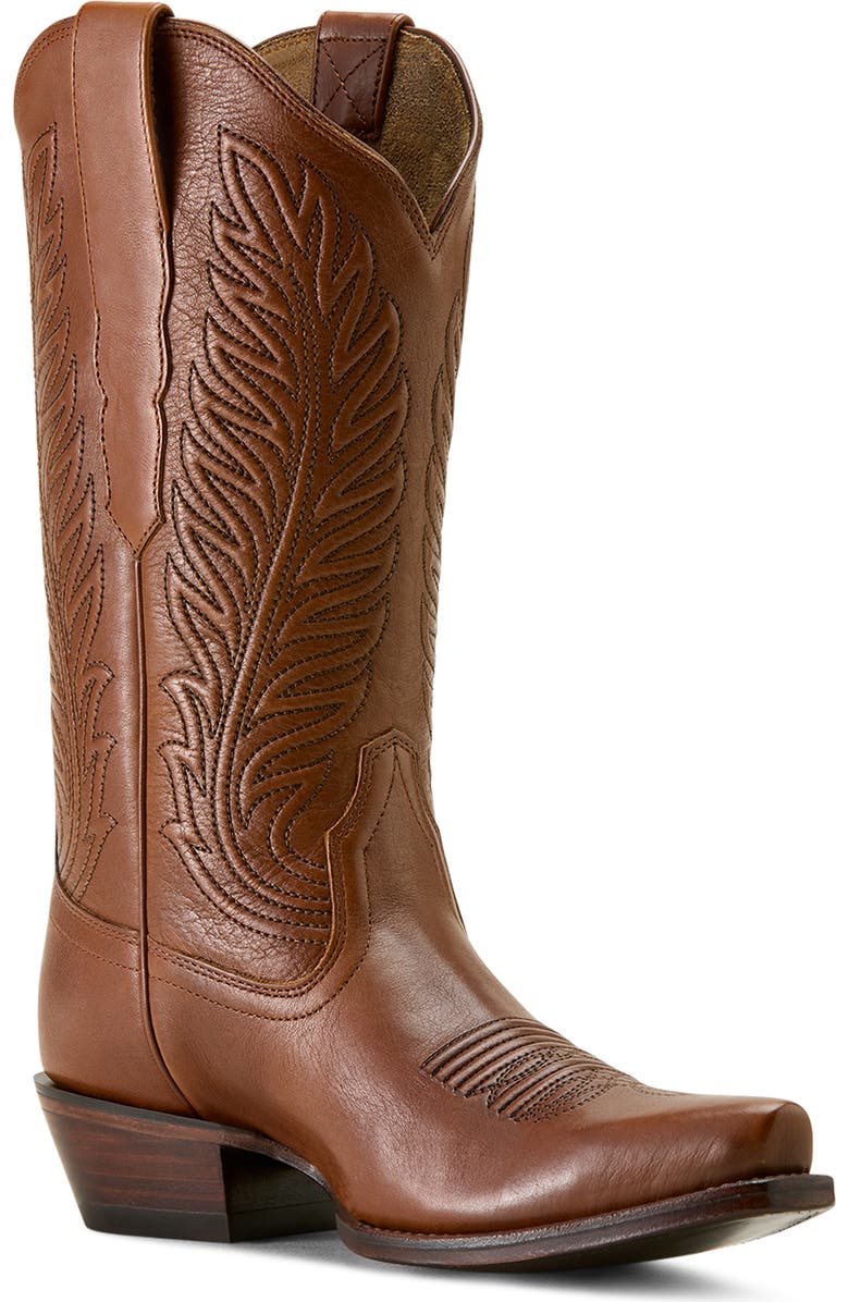 Ariat Bowman Leather Western Boot, Main, color, Brown