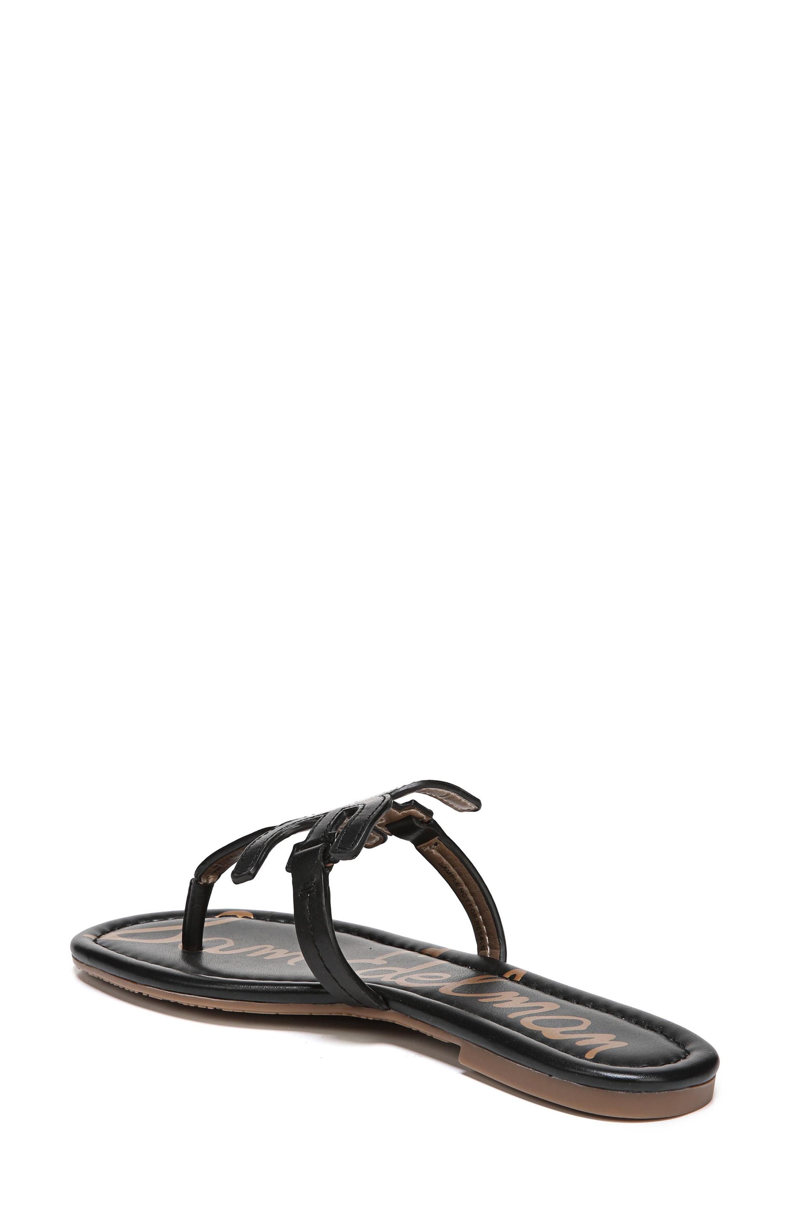 Carter Thong, Alternate, color, BLACK LEATHER