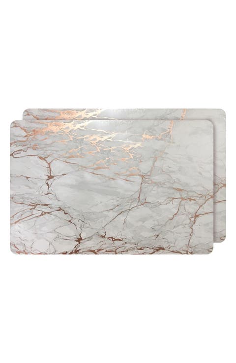 Set of 2 Cork Vinyl Placemats