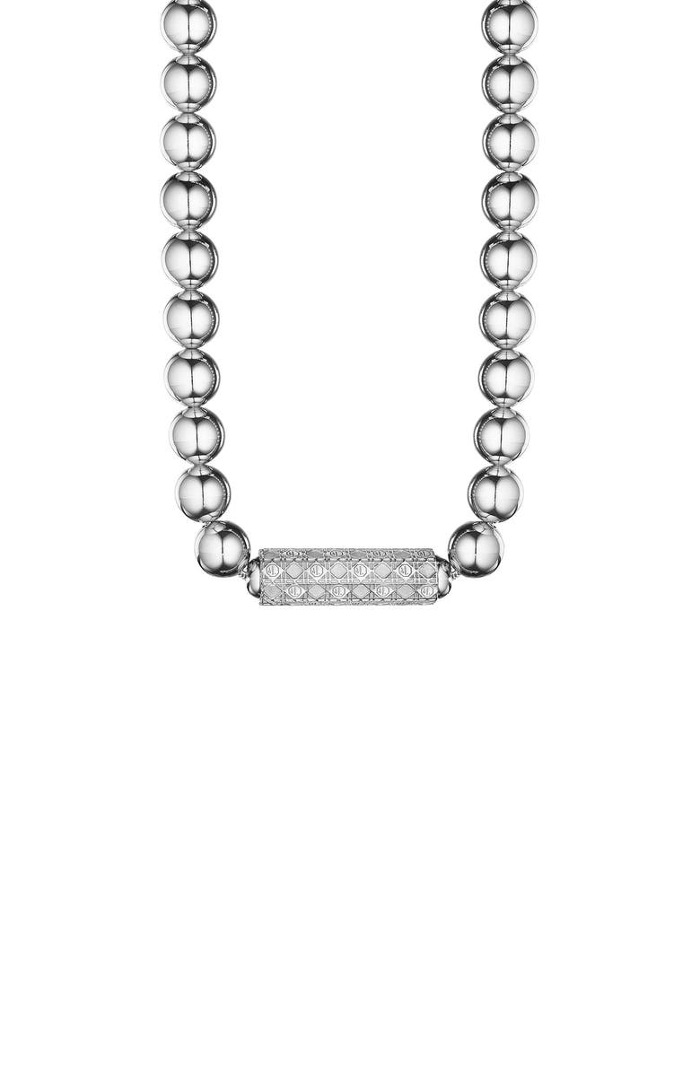 ManLuu Classic Beaded Necklace, Alternate, color, Sterling Silver