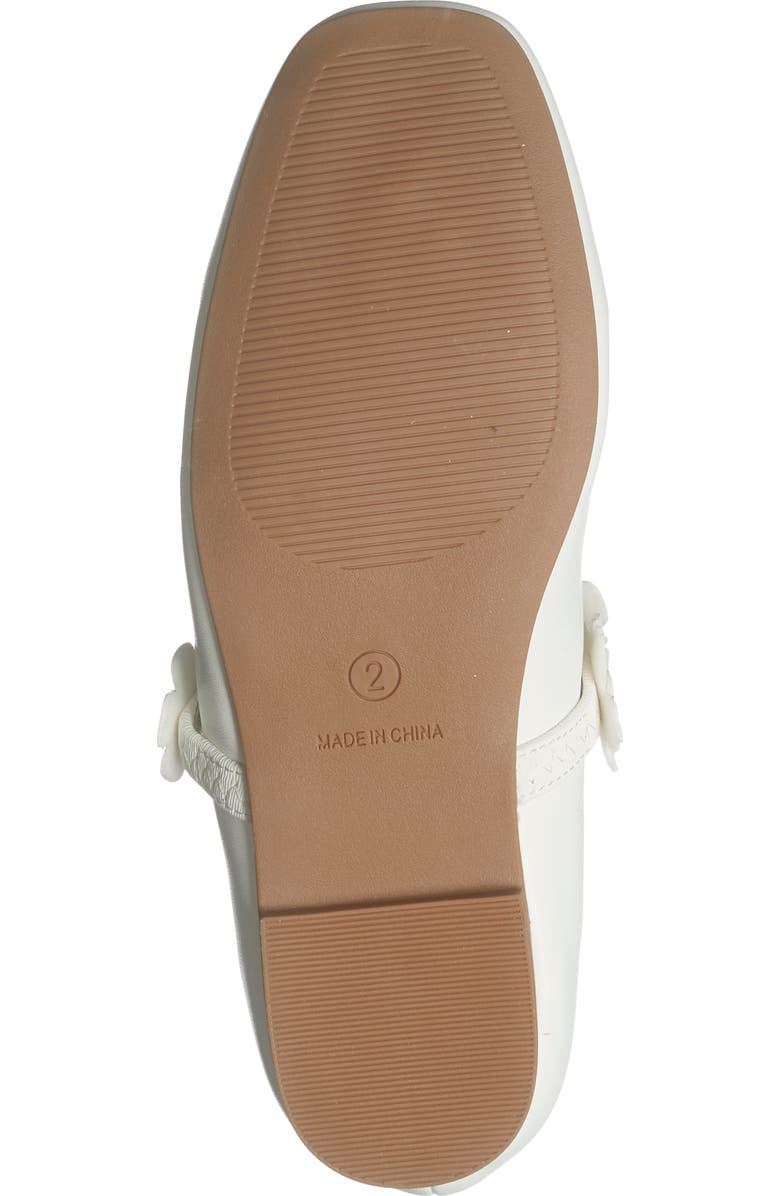 NORDSTROM RACK Kids' Melody Flower Mary Jane Flat, Alternate, color, White