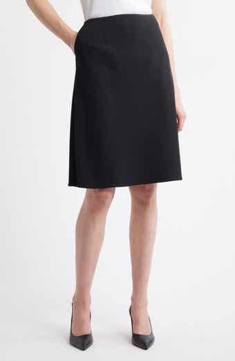 Stretch Deco Crepe A-Line Skirt