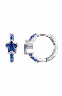 FZN Kid's Cubic Zirconia Huggie Hoop Earrings