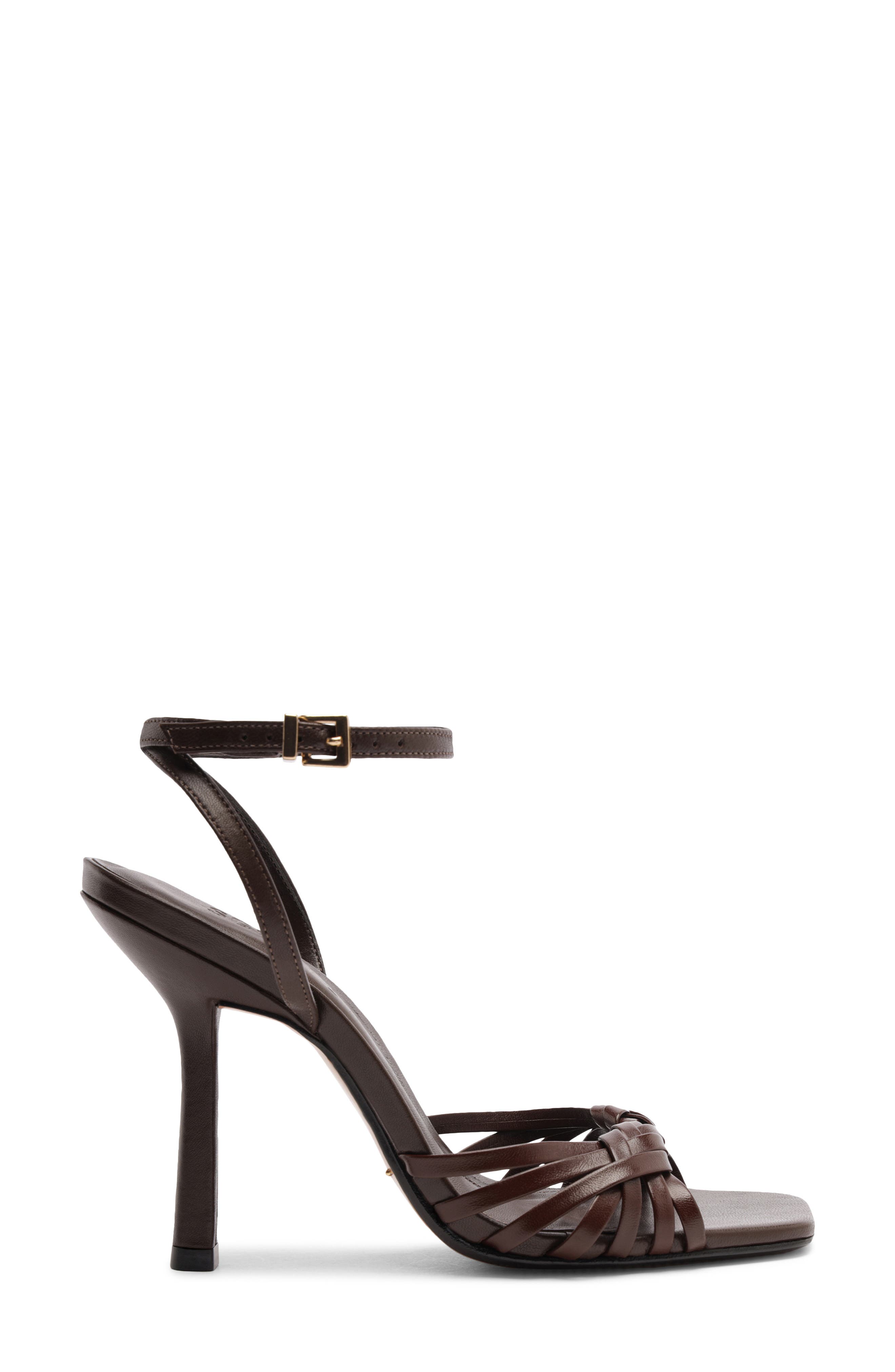 Schutz Tara Ankle Strap Sandal, Alternate, color, Chestnut Brown