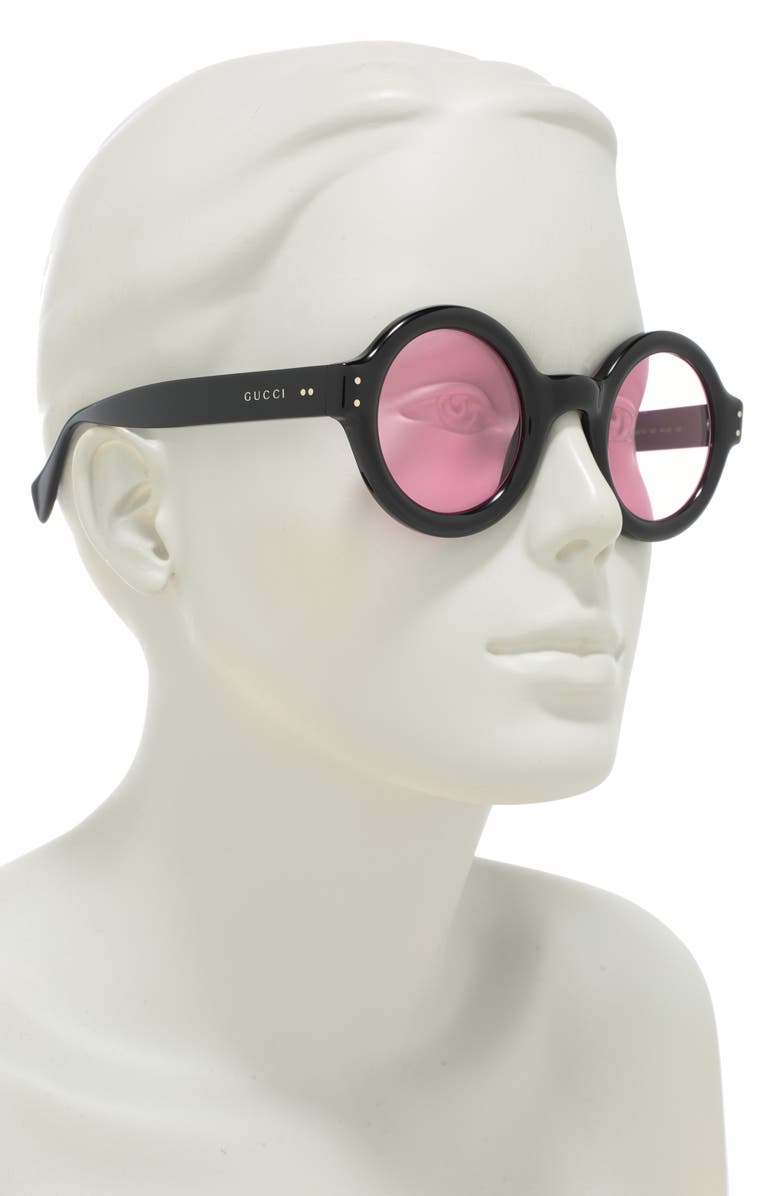 Gucci 46mm Round Sunglasses, Alternate, color,