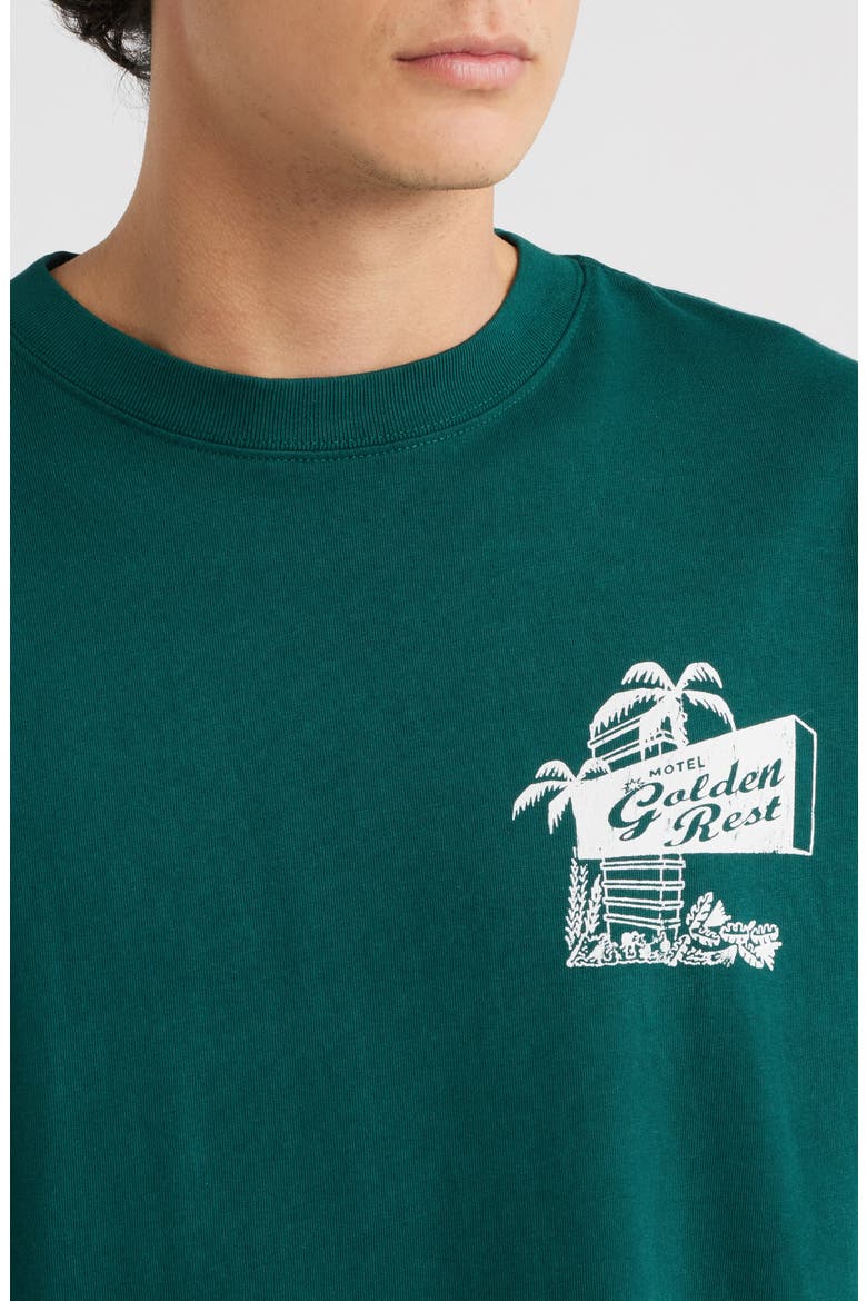 NPL Motel Golden Rest Graphic T-Shirt, Alternate, color, WASHED GREEN