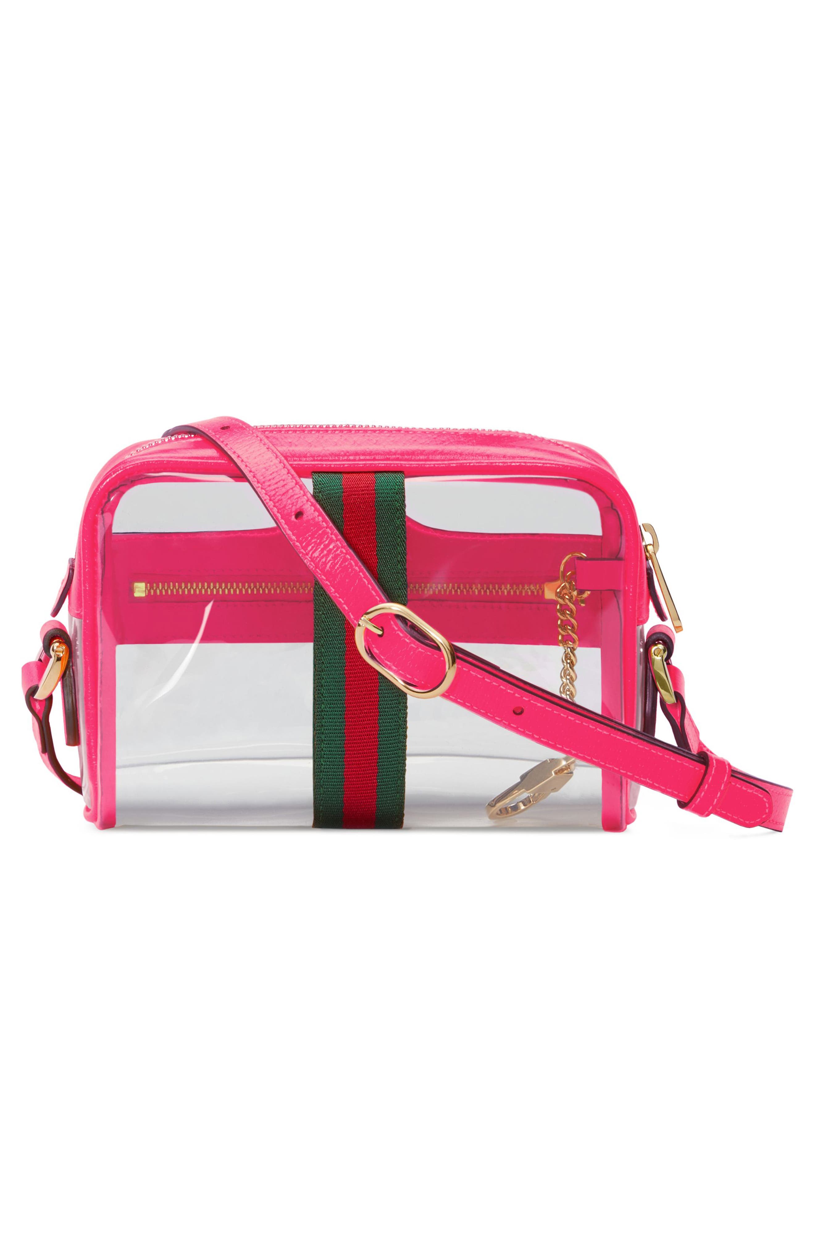 Gucci Ophidia Transparent Convertible Bag, Alternate, color, 