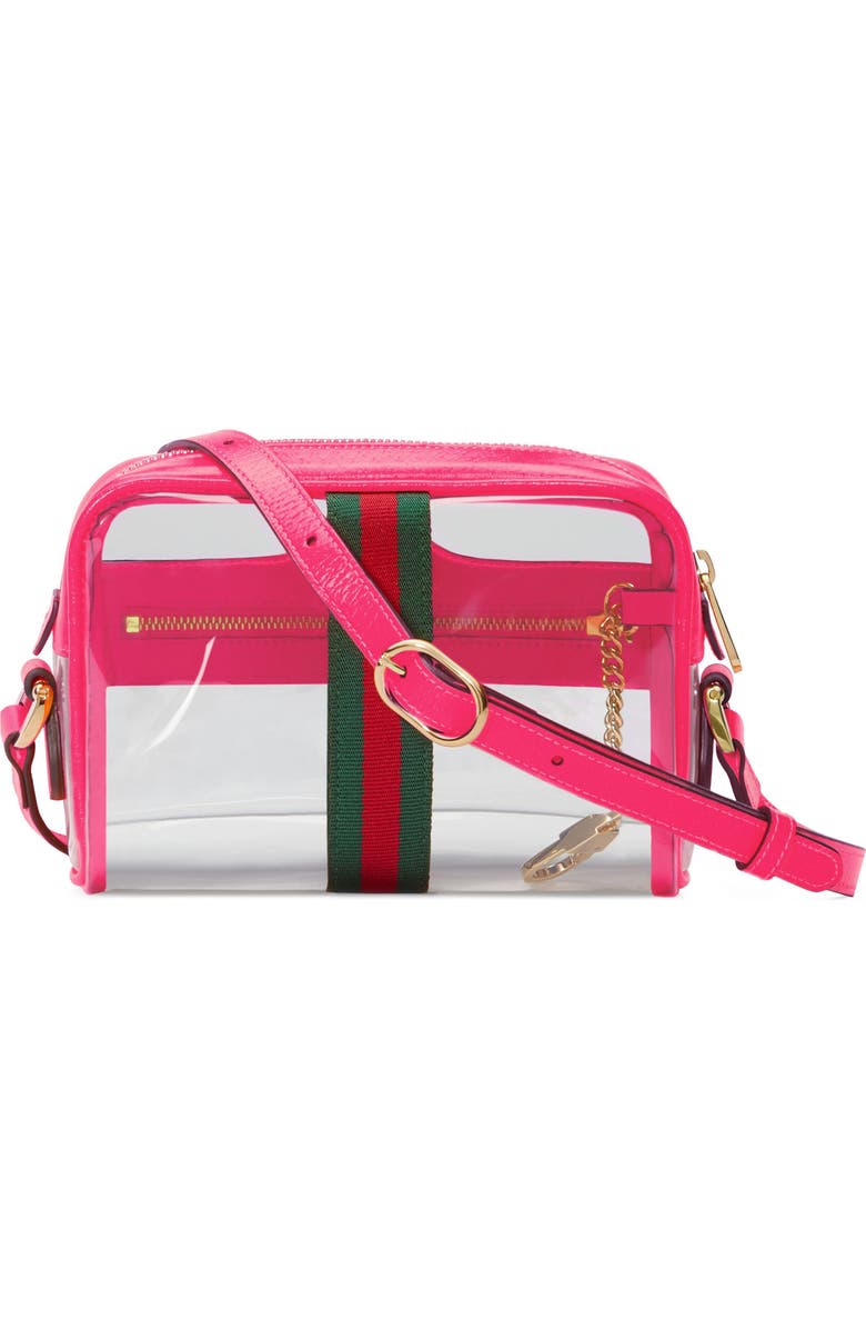 Gucci Ophidia Transparent Convertible Bag, Alternate, color,