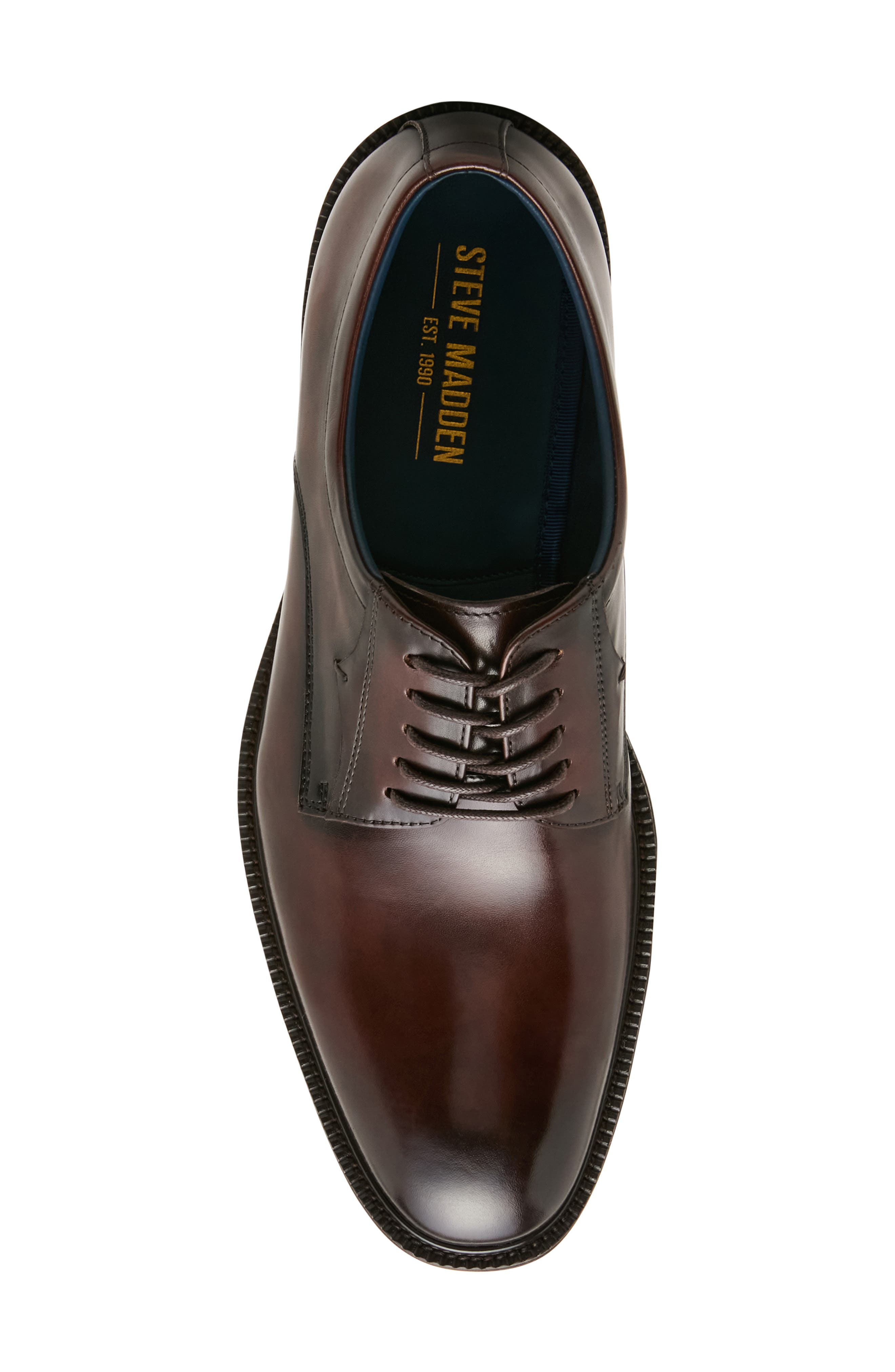 Buckner Leather Plain Toe Derby, Alternate, color, BROWN
