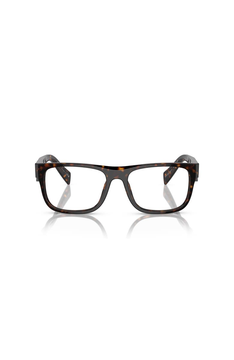 Prada 53mm Rectangle optical glasses, Alternate, color, Green