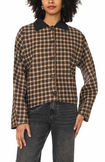 Plaid Button Front Jacket