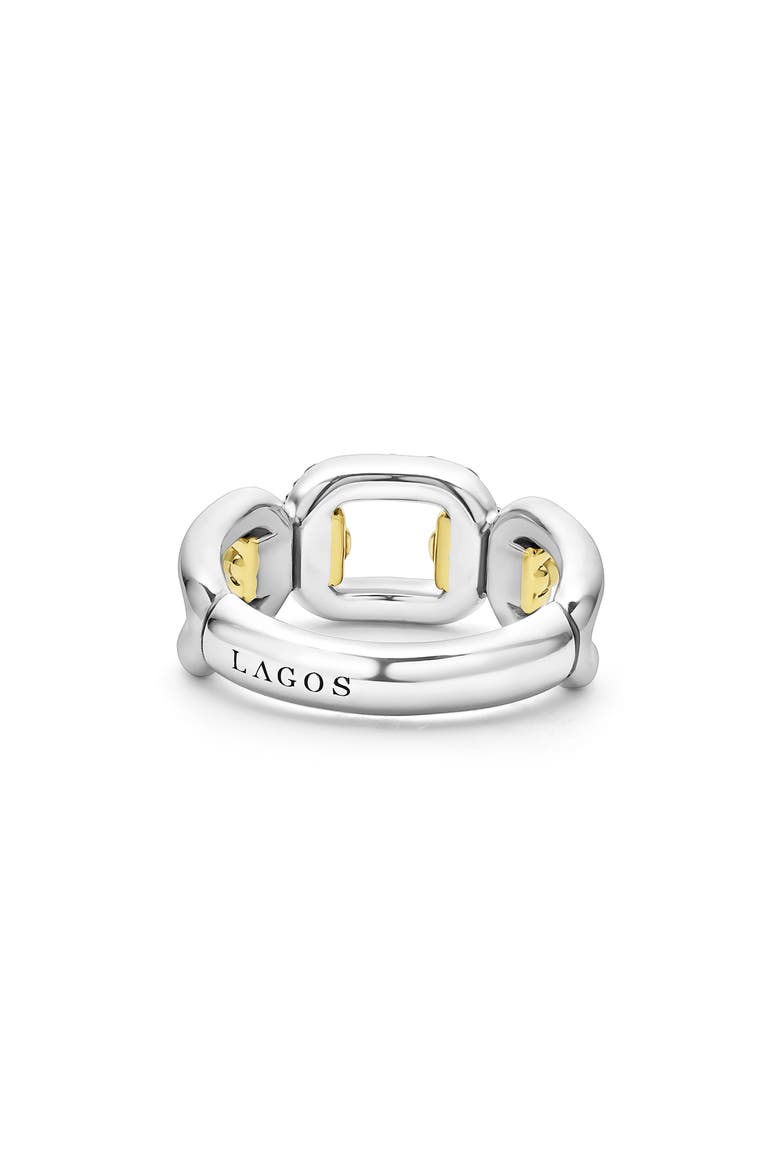 Signature Caviar Links Ring, Alternate, color, TWO-TONE