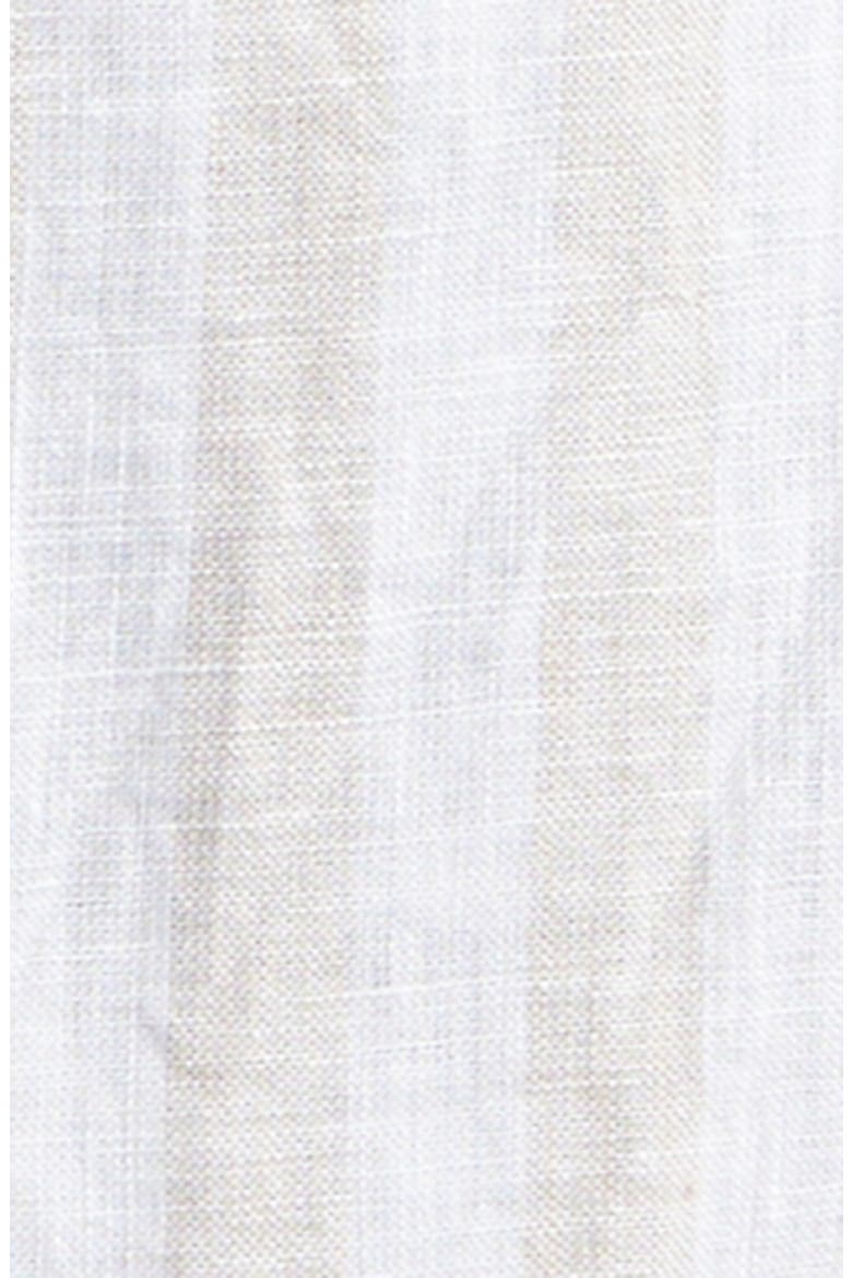 Regular Fit Stripe Linen Button-Down Shirt, Alternate, color, TAN STRIPE