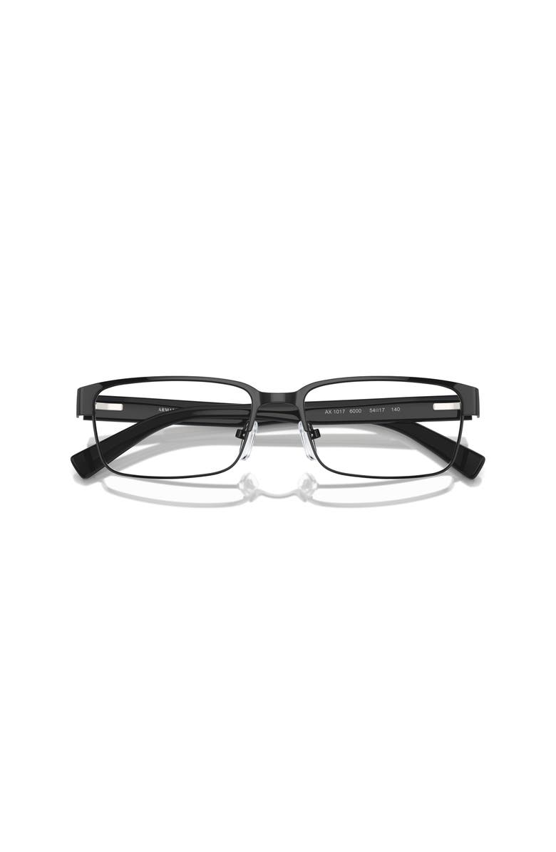 Armani Exchange 54mm Rectangle optical glasses, Alternate, color, Black
