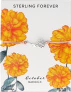 Sterling Forever Birth Flower Bracelet