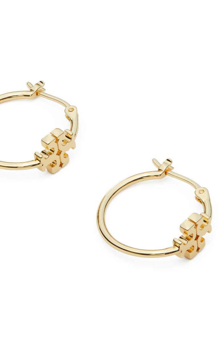 Tory Burch Small Eleanor Hoop Earrings, Alternate, color, 