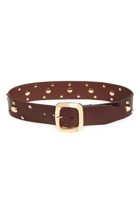 Malley Studded Leather Belt