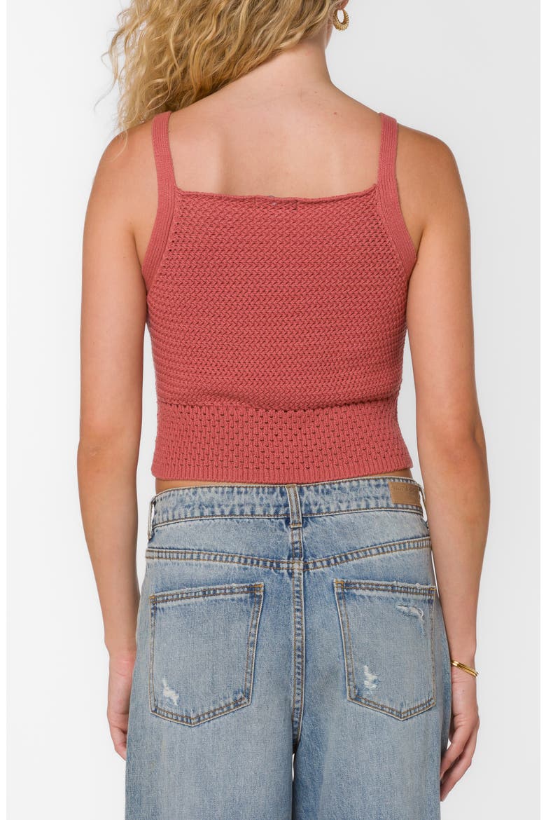 Albany Open Stitch Tank, Alternate, color, CANYON ROSE