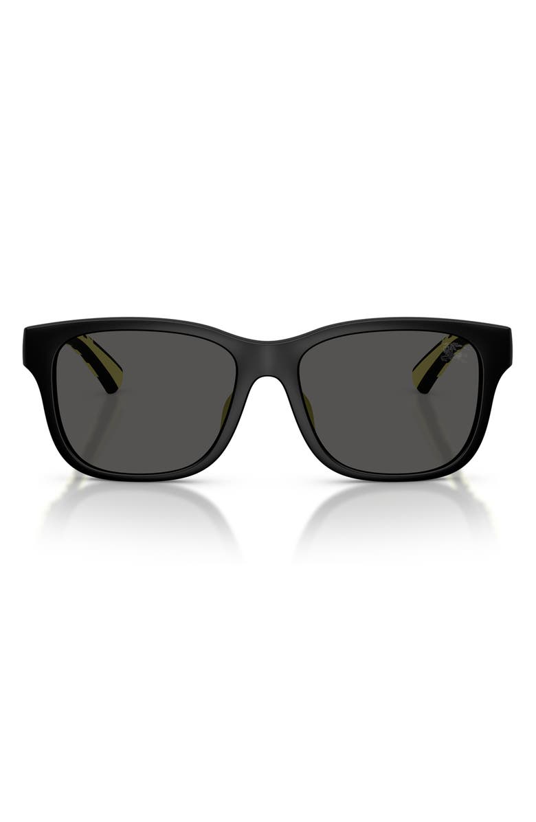 Burberry Kids' 50mm Square Sunglasses, Main, color, Matte Black / Dark Grey