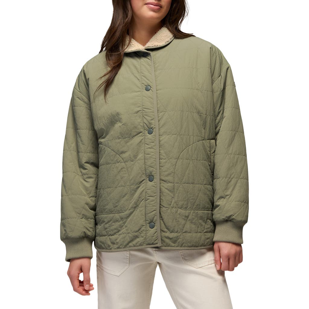 Prana Encinitas Reversible Coat In Sage/stone
