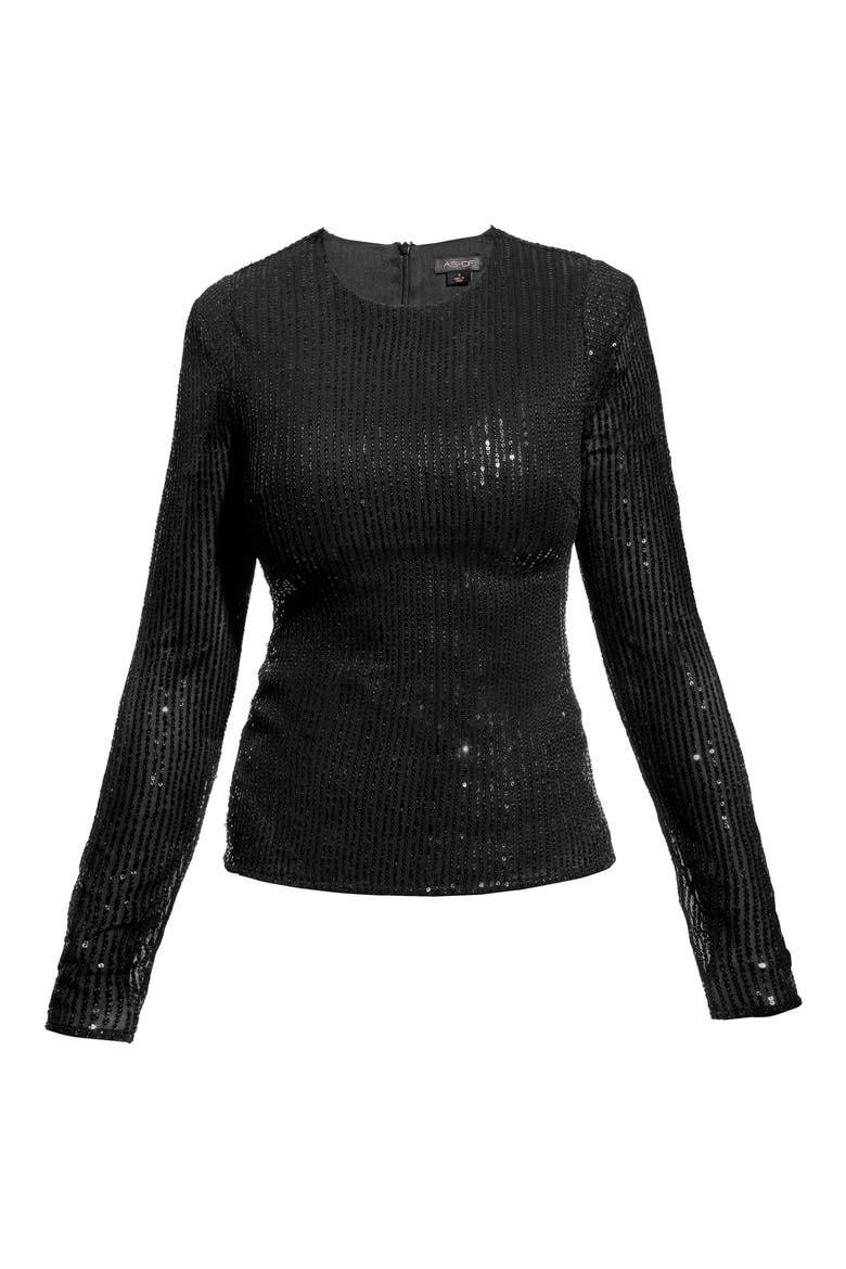 Honor Shoulder Top, Alternate, color, BLACK