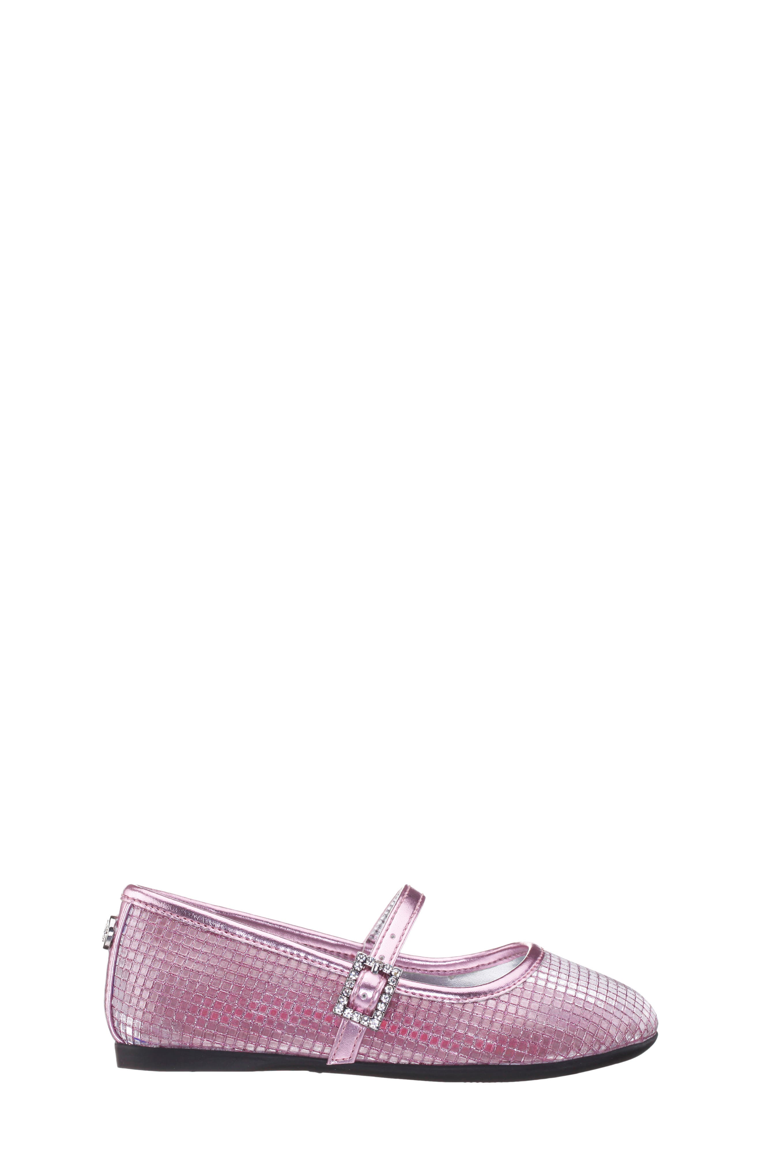 Kids' Wally Mary Jane, Alternate, color, PINK GLITTER