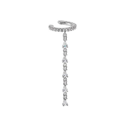 CZ Marquise Tennis Drop Ear Cuff