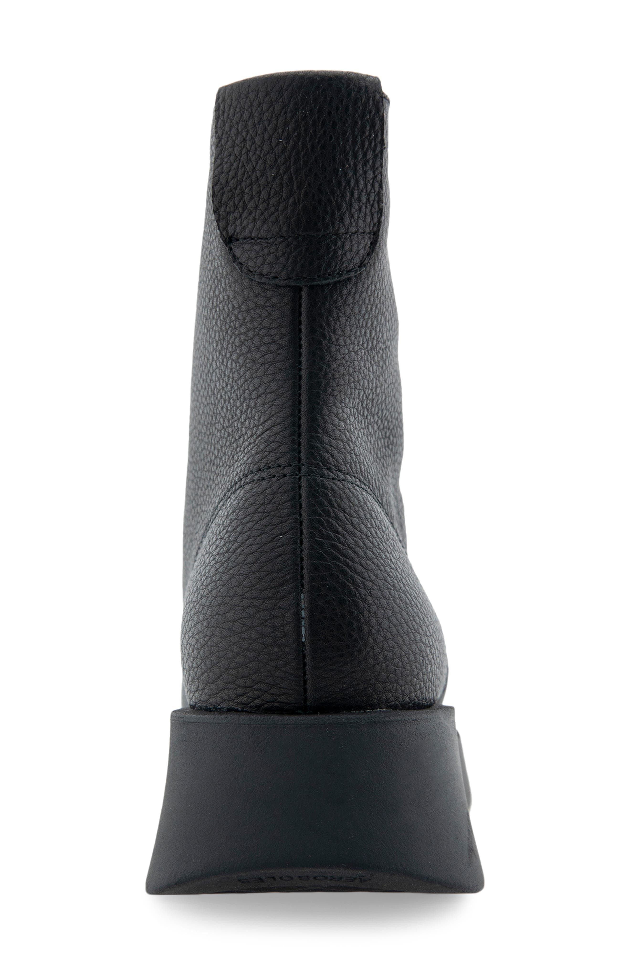 Aerosoles Francis Zip-Up Bootie, Alternate, color, Black Pebbled Leather