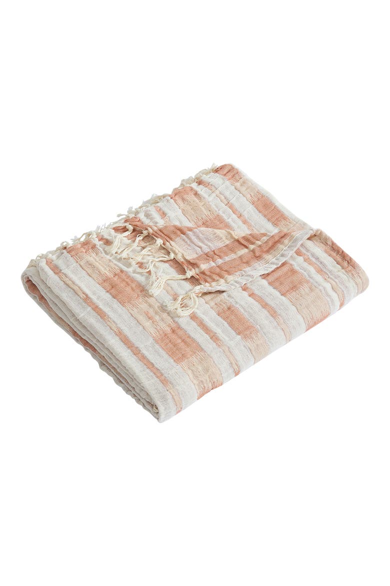 Amagansett Throw Blanket, Alternate, color, TERRACOTA