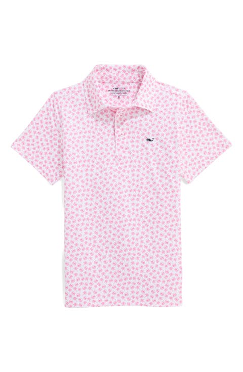 Summer pink polo sets for Youth and Children - Short Sleeved