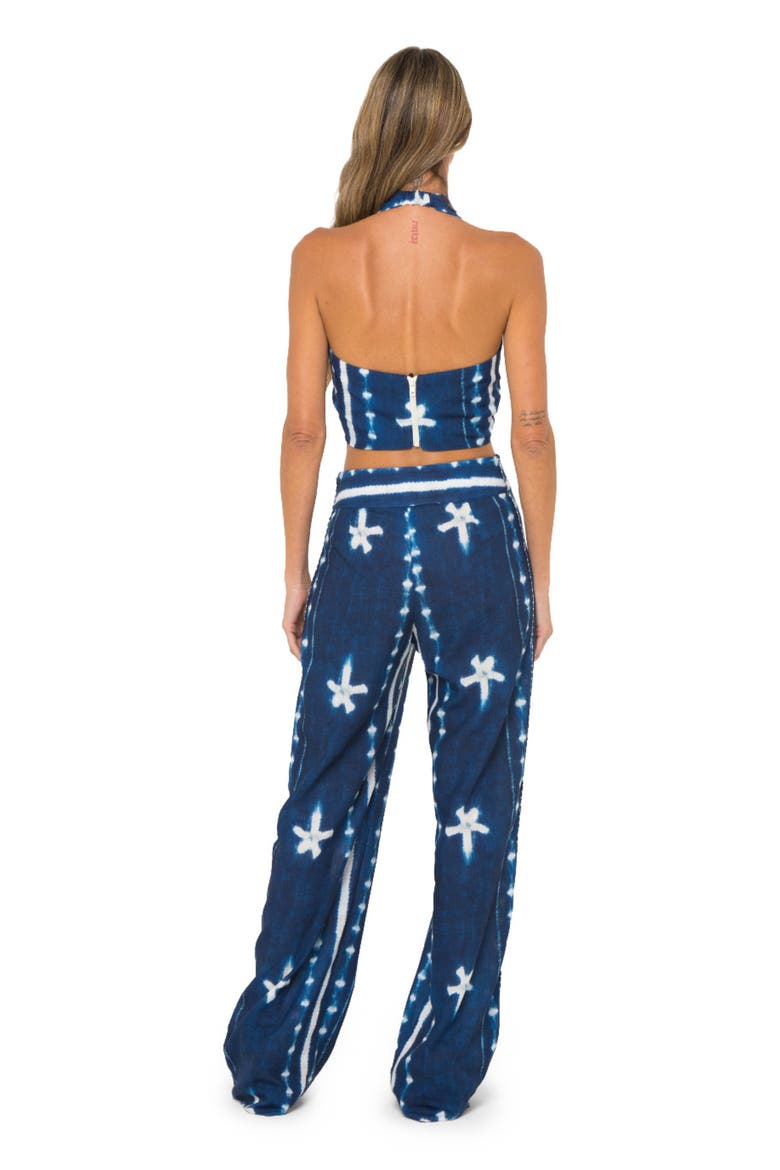 Nandy Top, Alternate, color, Indigo Shibori