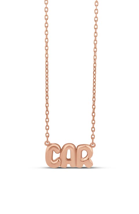 Helium Script Necklace