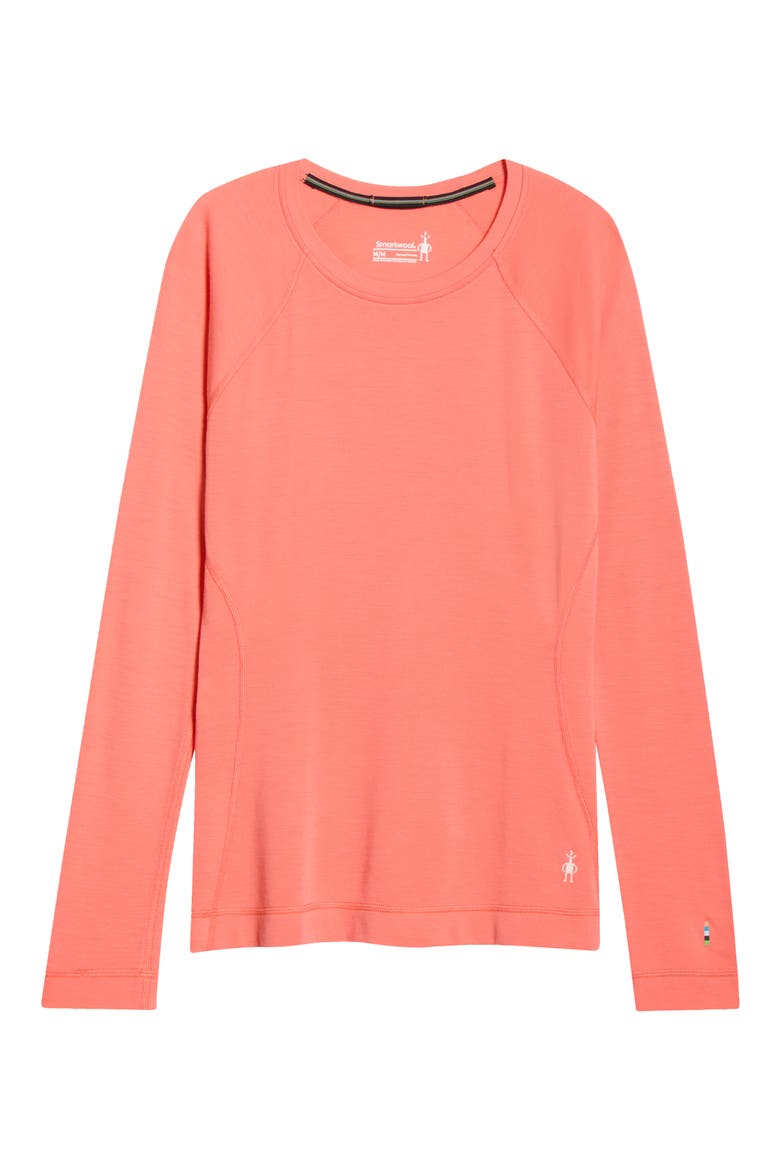 Classic Thermal Merino Base Layer Long Sleeve Top, Alternate, color, CORAL REEF