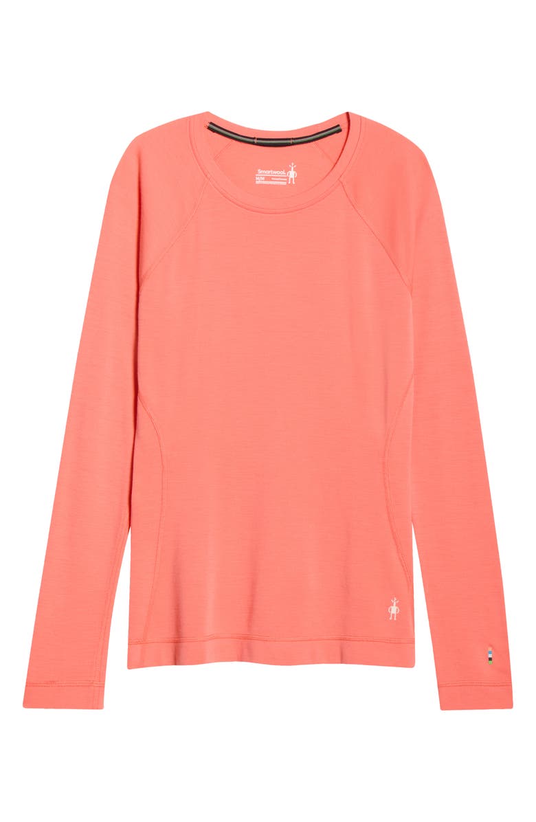 Smartwool Classic Thermal Merino Base Layer Long Sleeve Top, Main, color, Coral Reef