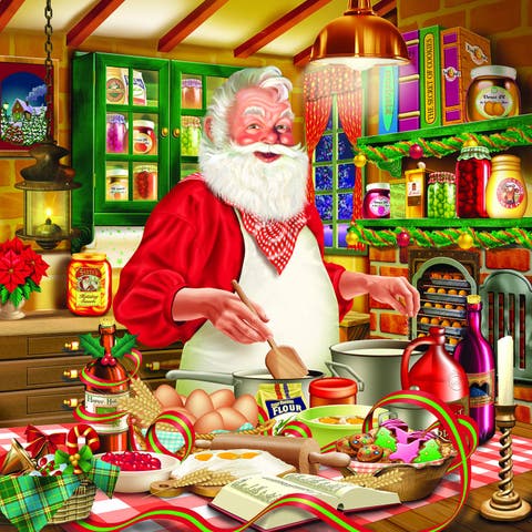 Cooking Santa 500 piece Jigsaw Puzzle for Adults