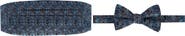 Trafalgar Enzo Exploded Floral Silk Cummerbund & Bow Tie Bundle