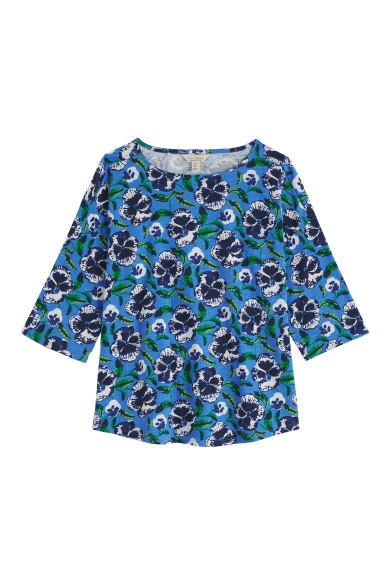 Tremayne Quay Organic Cotton Top, Alternate, color, SPRING PANSY SAIL