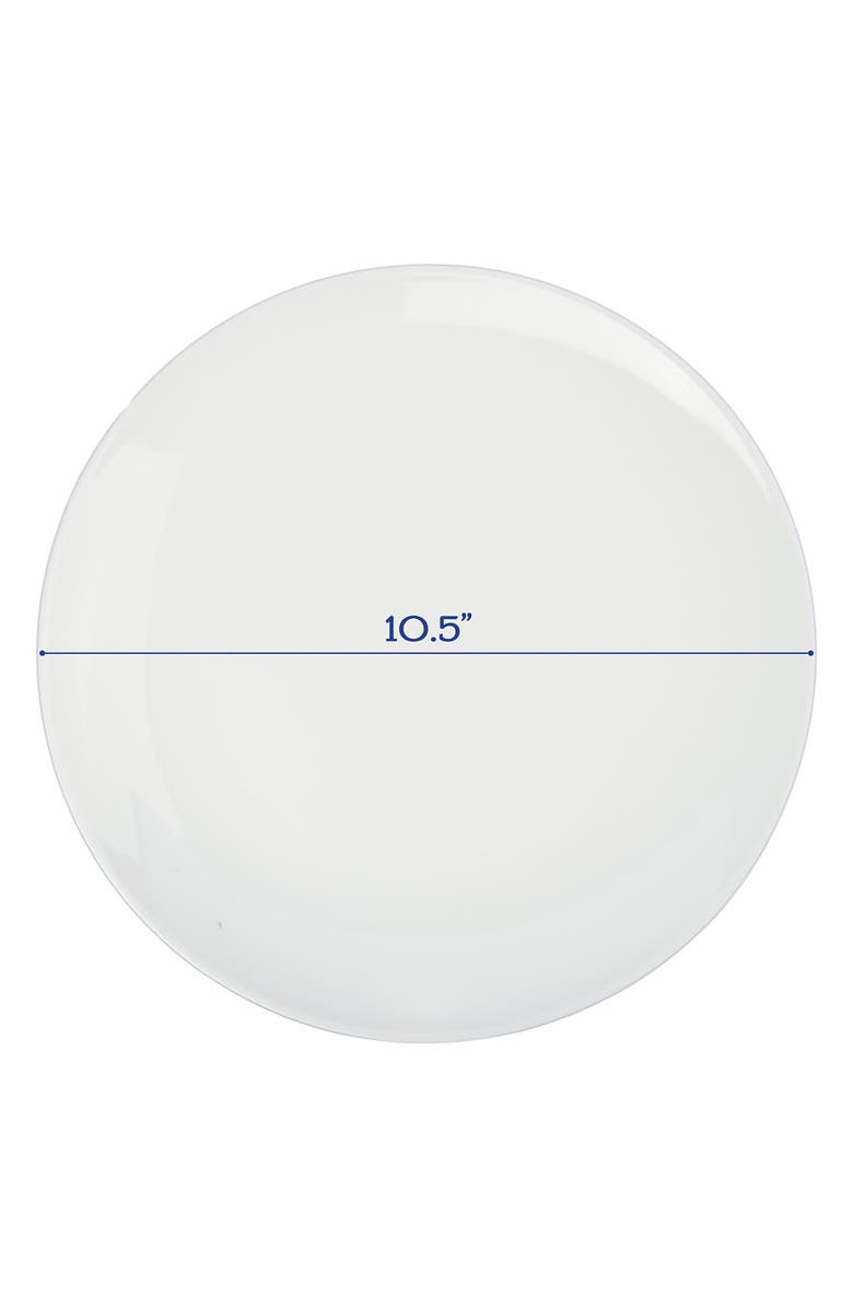 BIA Cordon Bleu Set of 4 Coupe Dinner Plates, Alternate, color, White