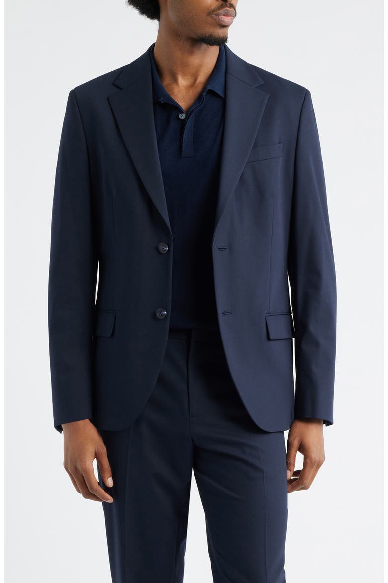 Slim Fit Solid Stretch Suit Jacket, Main, color, NAVY SEABORNE
