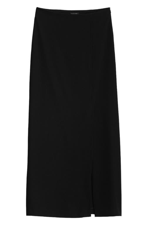 Rag & Bone Women's Ilana Japanese Crepe Maxi Skirt In Black